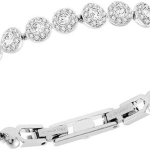 Swarovski Una Angelic Bracelet with White Crystals on a Rhod...