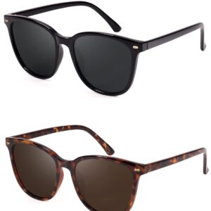 FIMILU 2 Packs Sunglasses for Women Polarized UV400 Protecti...