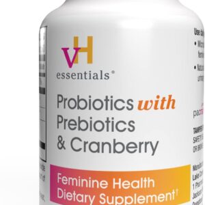 vH essentials Probiotics for Women with Prebiotics, Cranberr…