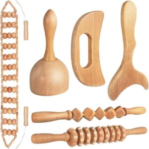 10-in-1 Wood Therapy Massage Tools Massager Wooden Massager …