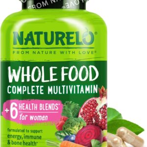 NATURELO Whole Food Multivitamin for Women – with Vitamins, …