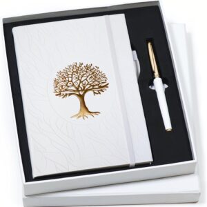 Veway Premium Tree of Life Journal and Pen Set for Women (Bl…