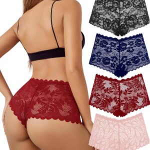 Avidlove Sexy Women's Underwear Floral Lace Boyshort Panties...