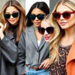 Celebrities wearing the latest fashion trends and accessories.