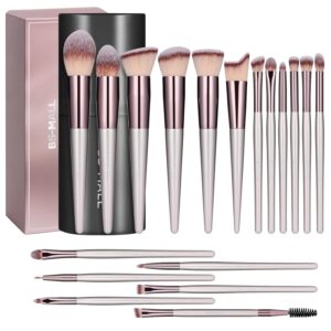 BS-MALL Makeup Brush Set 18 Pcs Premium Synthetic Foundation...