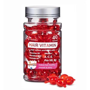 Hair Oil - 40 Hair Care Capsules - No Rinse - Hair Serum wit...