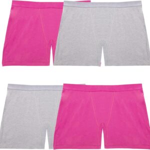 Fruit of the Loom Women's Boxer Briefs with Stretch, Mid Thi...