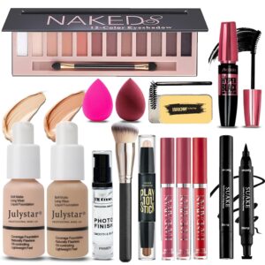 All in One Makeup Kit for Women Full Kit, Makeup Set 12 Colo...