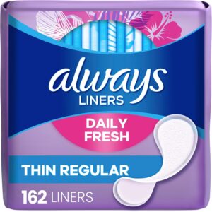 Always Daily Fresh Thin Liners, Regular Absorbency, Unscente...
