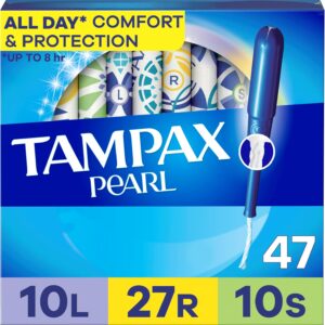 Tampax Pearl Tampons for Women Multipack, with LeakGuard Bra...