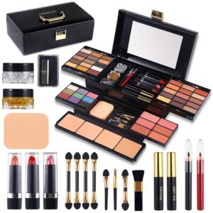 Professional Makeup Kit for Women Full Kit with Mirror 58 Co...