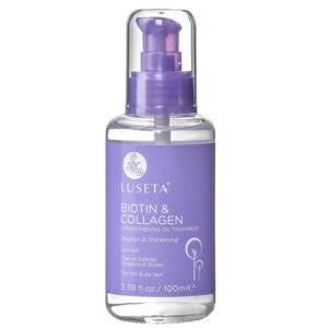 L LUSETA Biotin Hair Growth Serum with Collagen, Hair Oil fo...