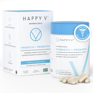 Happy V Dr. Formulated Vaginal Probiotics for Women Odor & I...