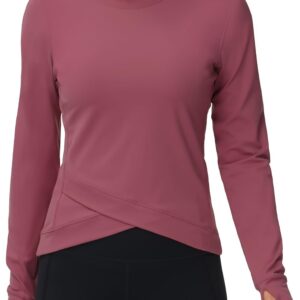 Women’s Long Sleeve Compression Shirts Workout Tops Cross He…