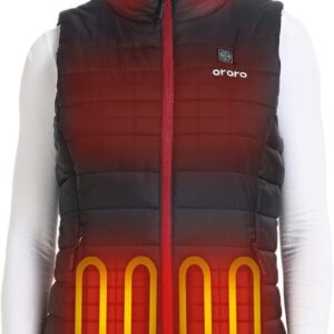 ORORO Women’s Lightweight Heated Vest with USB-C Rechargeabl…