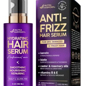 Hydrating Hair Serum for Dry & Frizzy Hair – Anti-Frizz Kera…