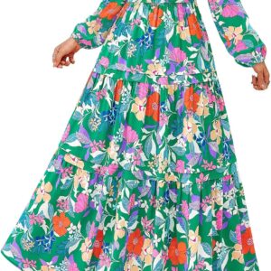 PRETTYGARDEN Womens 2026 Fall Fashion Clothing Boho Maxi Dre…